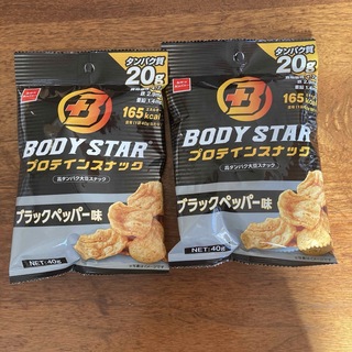 オヤツカンパニー(おやつカンパニー)の2袋　BODY STAR プロテインスナック　大豆スナック　ブラックペッパー味(菓子/デザート)