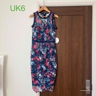 〖UK8〗Lipsyセレクト♡プリントレースワンピース