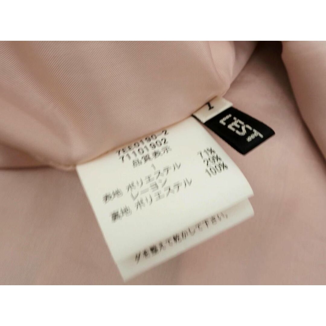 L'EST ROSE(レストローズ)のL'EST ROSE レストローズ プリーツ 切替 Aライン 台形 スカート size1/ピンク ■■ レディース レディースのスカート(ミニスカート)の商品写真