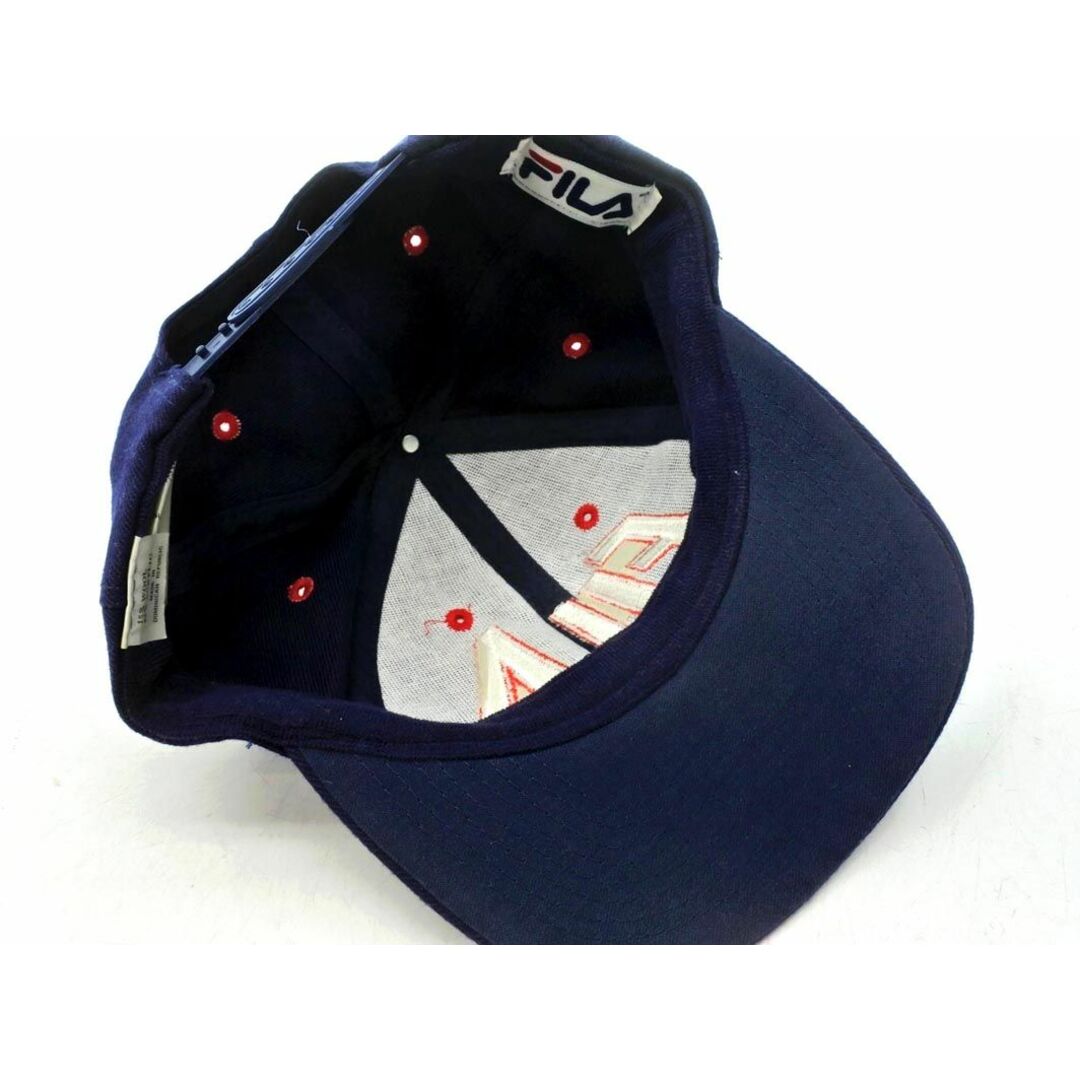 FILA(フィラ)のFILA フィラ ウール混 ロゴ 刺繍 キャップ 紺 ◇■ メンズ メンズの帽子(キャップ)の商品写真