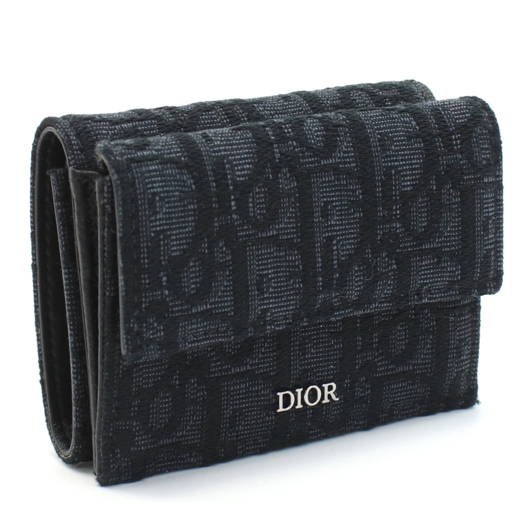 Dior - Dior ディオール 2OBBC110 三折財布小銭入付き ブラック メンズ