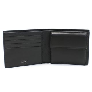 Dior ディオール 2ESBC027 二折財布小銭入付き ブラック グレー系 メンズ