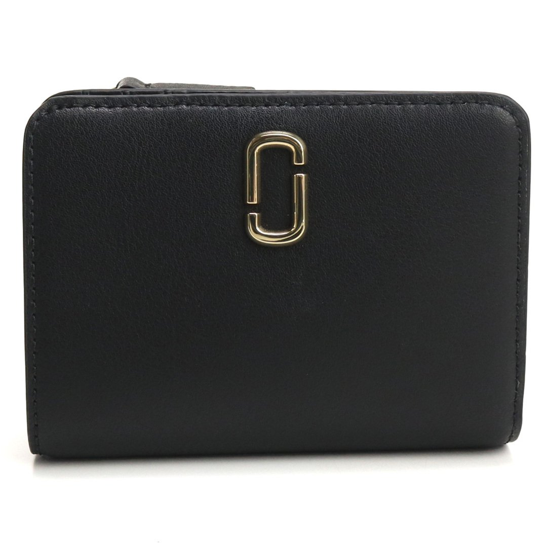 MARC JACOBS マーク・ジェイコブス THE MINI COMPACT WALLET 2S3SMP003S01 二折財布小銭入付き BLACK ブラック レディース