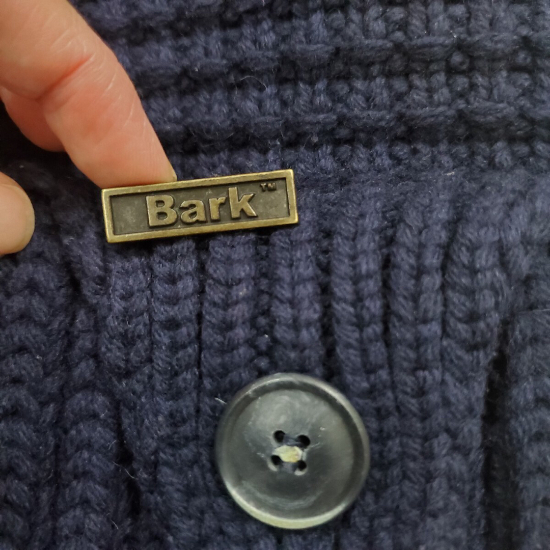 BARK(バーク)のBARK バーク ニット ダッフル コート イタリア製 ネイビー サイズ S レディースのジャケット/アウター(ダッフルコート)の商品写真