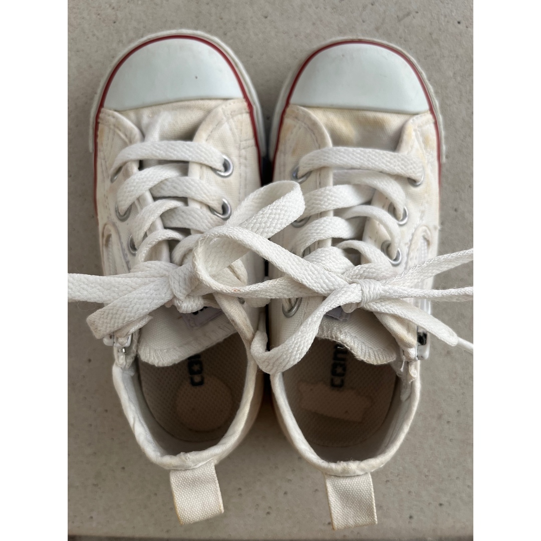 CONVERSE(コンバース)のコンバース　オールスター　白 キッズ/ベビー/マタニティのキッズ靴/シューズ(15cm~)(スニーカー)の商品写真