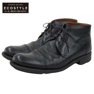 パラブーツ(Paraboot)のパラブーツ Paraboot パラブーツ LORSEN チャッカブーツ シューズ メンズ ブラック レザー 6.5 060812 6.5(その他)