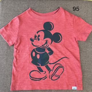 ギャップ(GAP)のGAP ミッキー Tシャツ 95cm 赤(Tシャツ/カットソー)