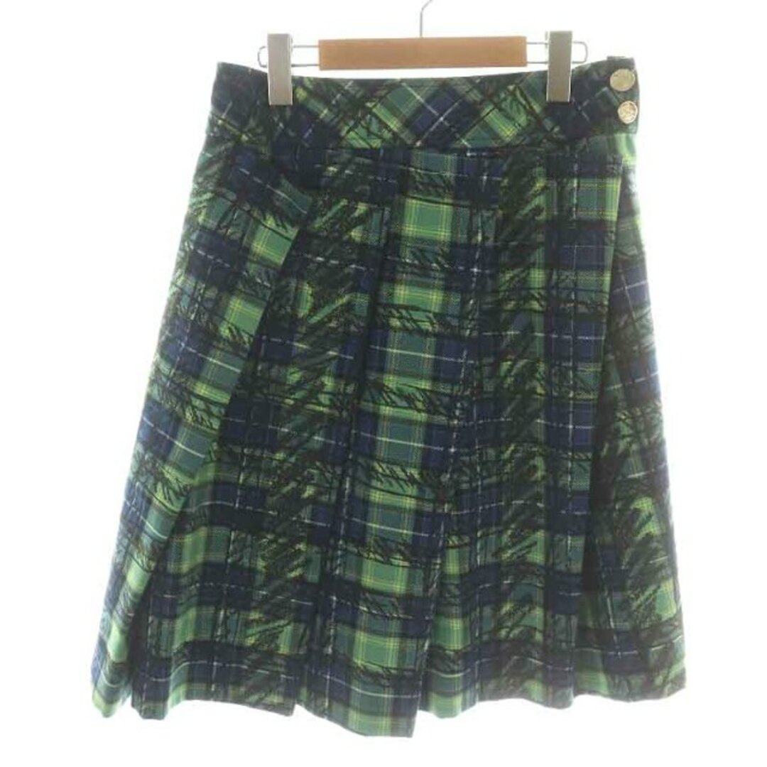 ヴィヴィアンウエストウッドレッドレーベル リーツスカート 3 L 緑 紺 黒 レディースのスカート(ひざ丈スカート)の商品写真