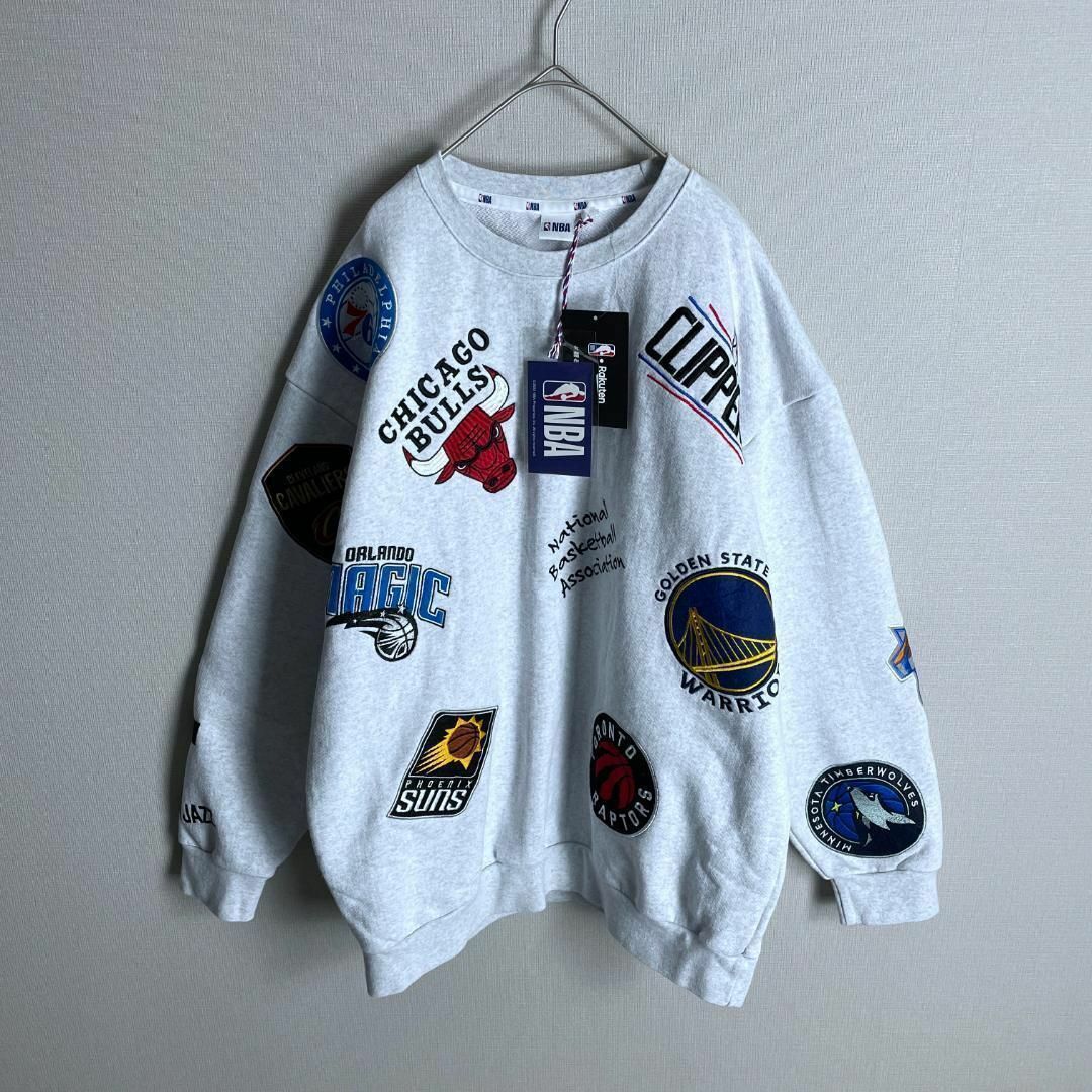 【新品☆即完売☆別注モデル】NBA チームワッペン刺繍 スウェット 入手困難