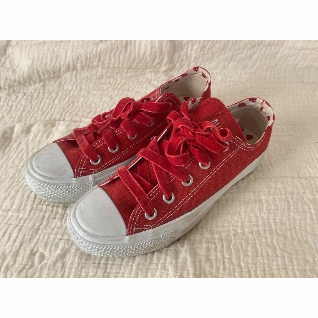 CONVERSE - converseコンバースローカットスニーカー厚底赤 CONVERSE - converseコンバースローカットスニーカー厚底赤