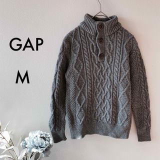 ギャップ(GAP)のGAP kids  リブニットセーター　グレー(ニット)