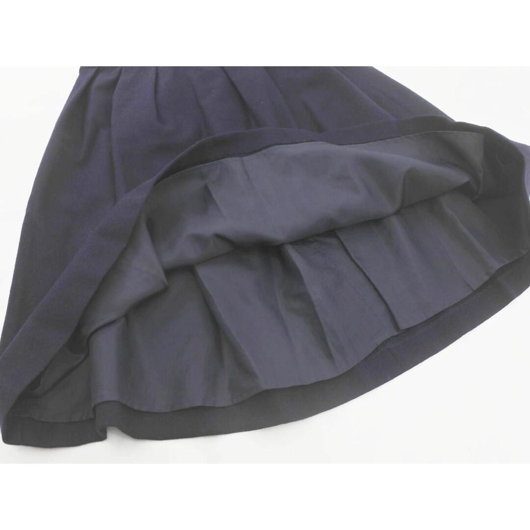 Techichi(テチチ)のテチチ ウール100% フレア スカート sizeM/紺 ◇■ レディース レディースのスカート(ミニスカート)の商品写真