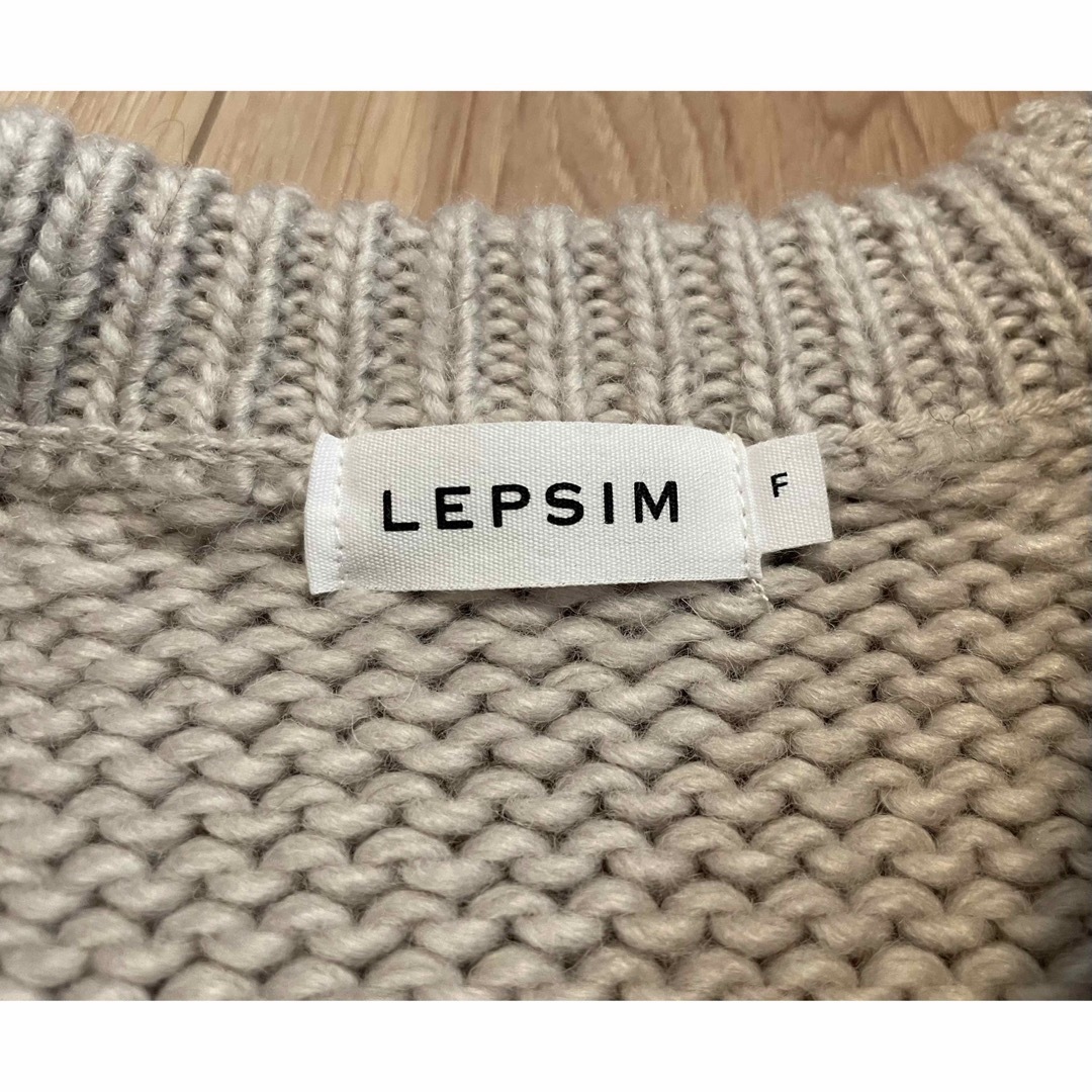 LEPSIM(レプシィム)のLEPSIM  厚手　クルーネックセーター　ウール配合　フリーサイズ レディースのトップス(ニット/セーター)の商品写真