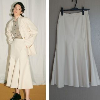 ルシェルブルー(LE CIEL BLEU)のLE CIEL BLEU*Faux Leather Skirt(ロングスカート)