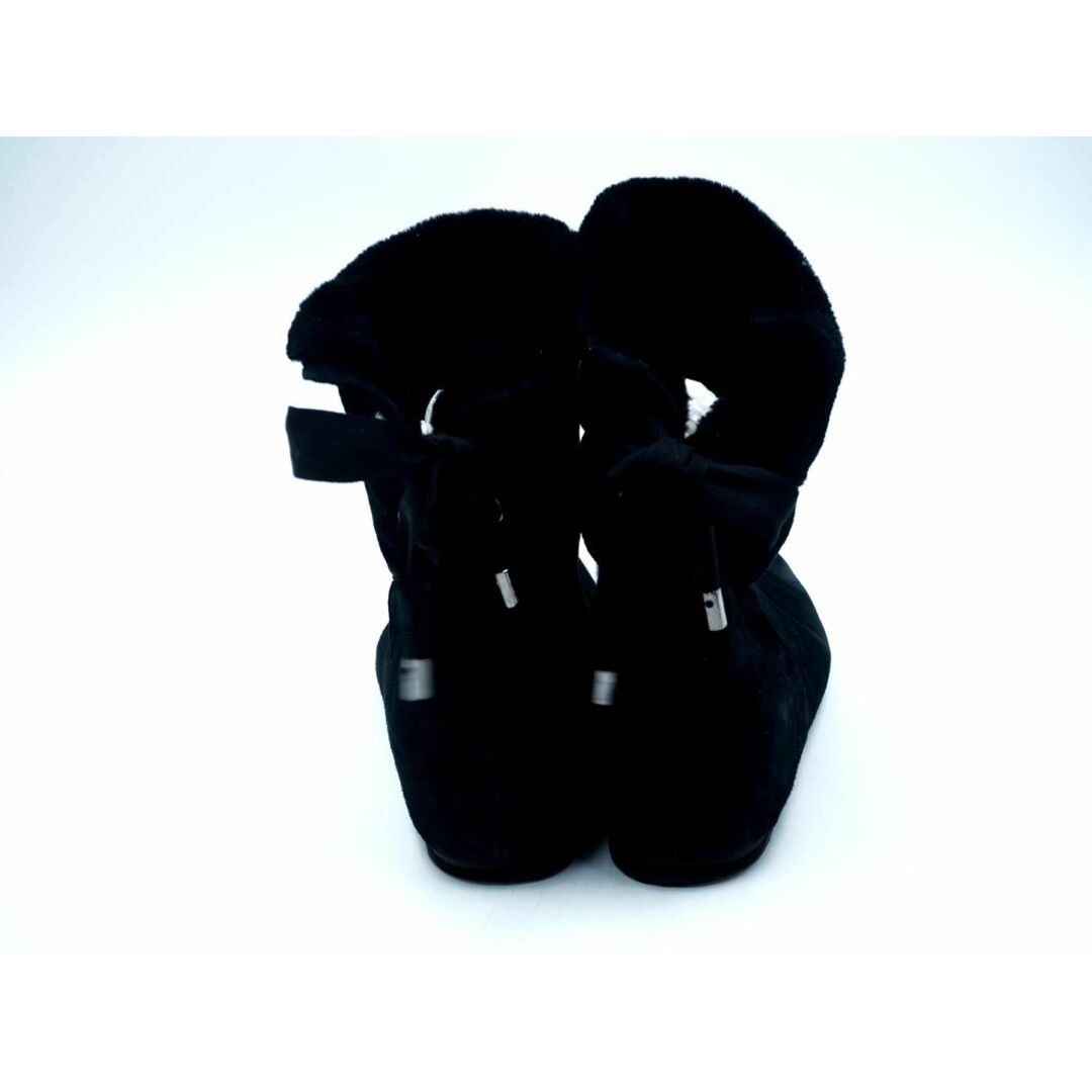Mode et Jacomo(モードエジャコモ)のモードエジャコモ スウェード 切替 リボン ショート ブーツ size24ｃｍ/黒 ◇■ レディース レディースの靴/シューズ(ブーツ)の商品写真