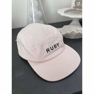 ルビー アンド ユー(RUBY AND YOU)のRuby and you キャップ　ピンク(キャップ)