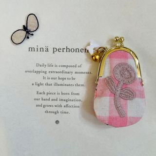 ミナペルホネン(mina perhonen)のハンドメイド　ミナペルホネン　ミニがま口(コインケース)