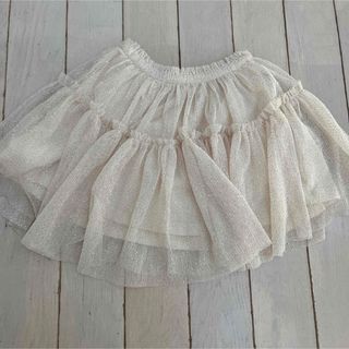 ザラキッズ(ZARA KIDS)のZARA チュール　スカート　白　ドレス　100 2y 3y 110(スカート)