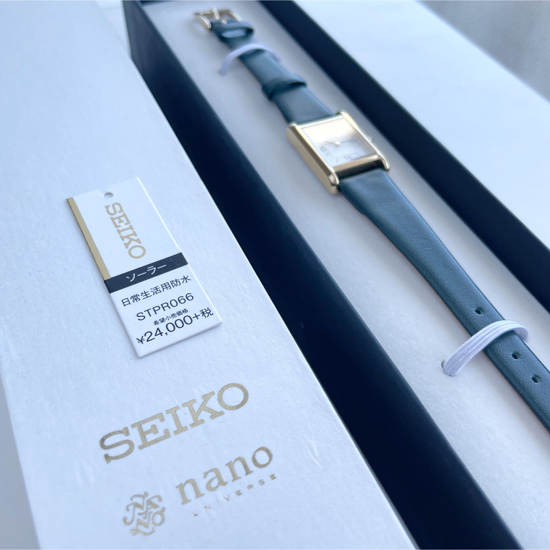 ナノユニバース  SEIKO コラボ　時計　レディース　ベルト未使用　ソーラー