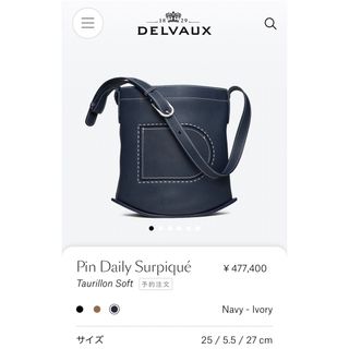 デルヴォー(DELVAUX)のDELVAUX デルヴォー Pin ショルダーバッグ 美品(ショルダーバッグ)