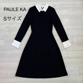 PAULE  KAワンピース、春から秋まで使えるブラック。定番のステッチです。