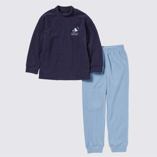 ユニクロ(UNIQLO)の【新品】KIDS ディズニー コレクション フリースセット 長袖 160cm(パジャマ)