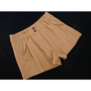 ソブ(Sov.)のSov. ソブ ウール混 タック キュロット ショート パンツ size36/ベージュ ◇■ レディース(ショートパンツ)