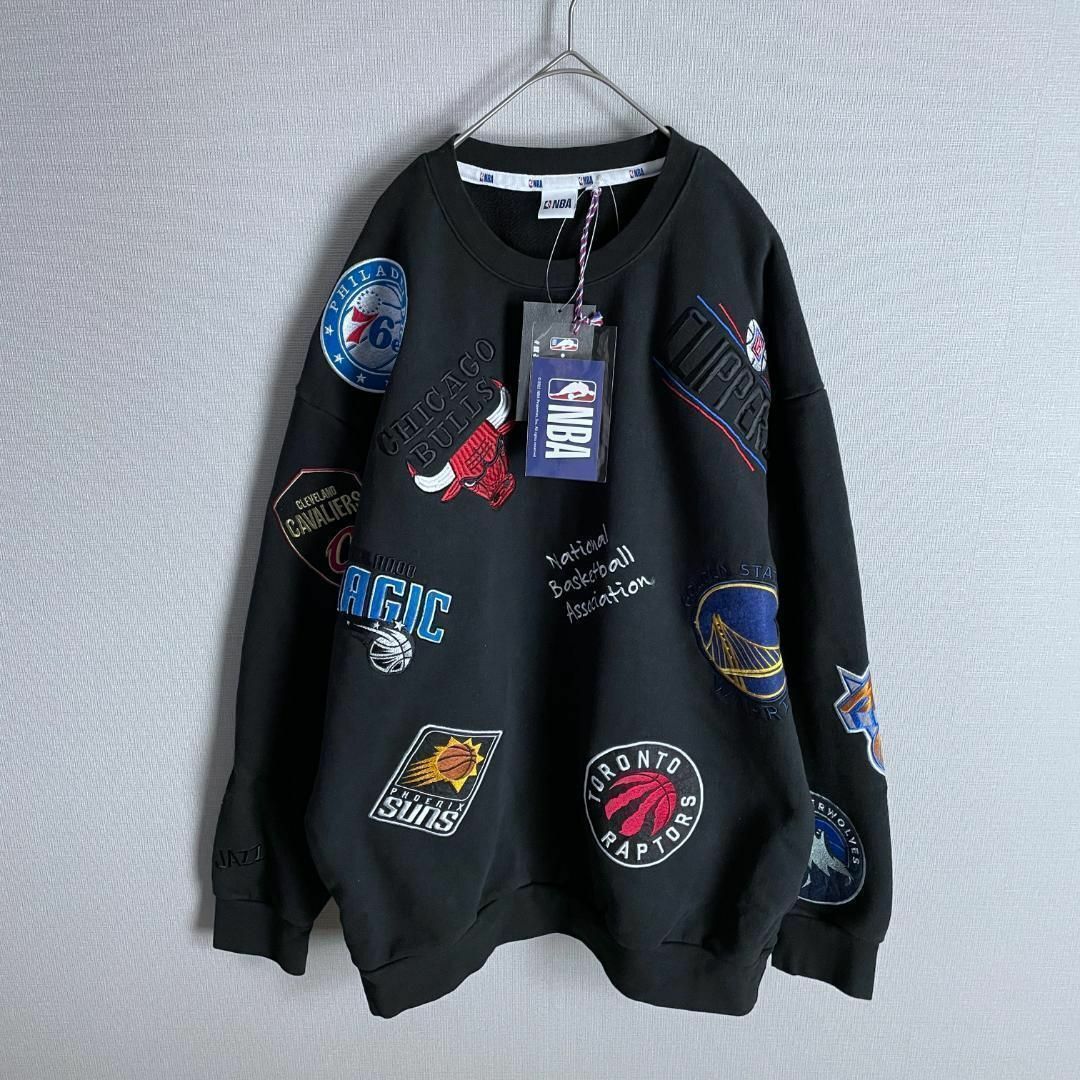 【新品☆即完売☆別注モデル】NBA チームワッペン刺繍 スウェット 入手困難