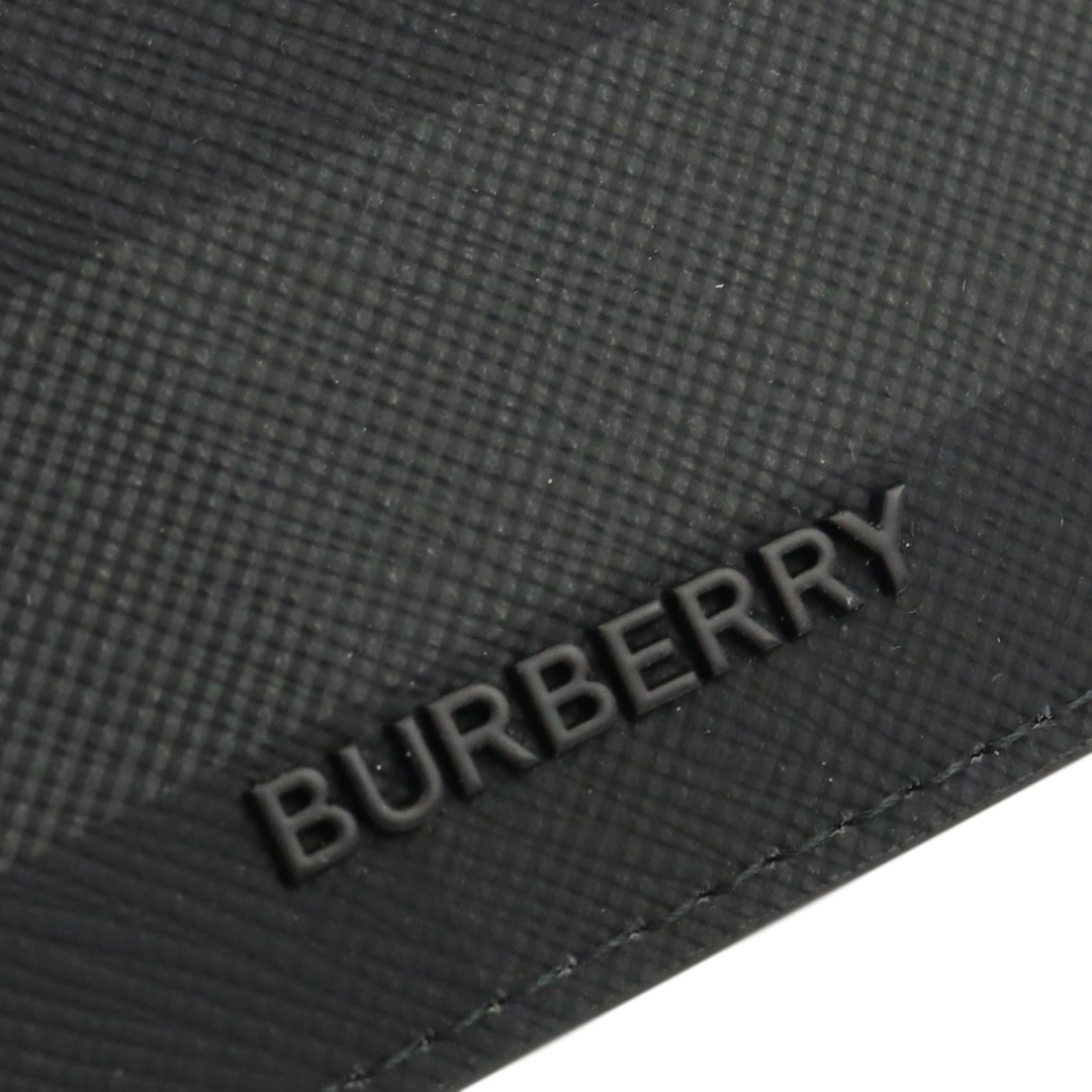 BURBERRY(バーバリー)のBURBERRY バーバリー 8070201 二折財布小銭入付き CHARCOAL ブラック グレー系 メンズ メンズのファッション小物(折り財布)の商品写真