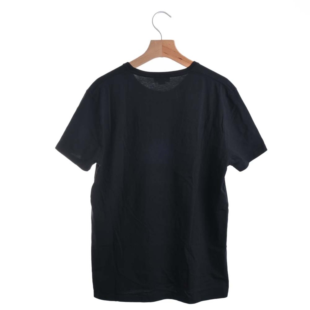 Alexander McQueen(アレキサンダーマックイーン)のアレキサンダーマックイーン ブラック コットン ロゴ刺繍 カットソー L メンズのトップス(Tシャツ/カットソー(半袖/袖なし))の商品写真