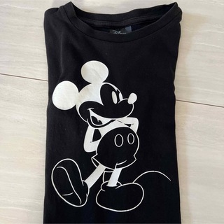 ディズニー(Disney)のディズニー　ミッキー　ロンT黒　110(Tシャツ/カットソー)