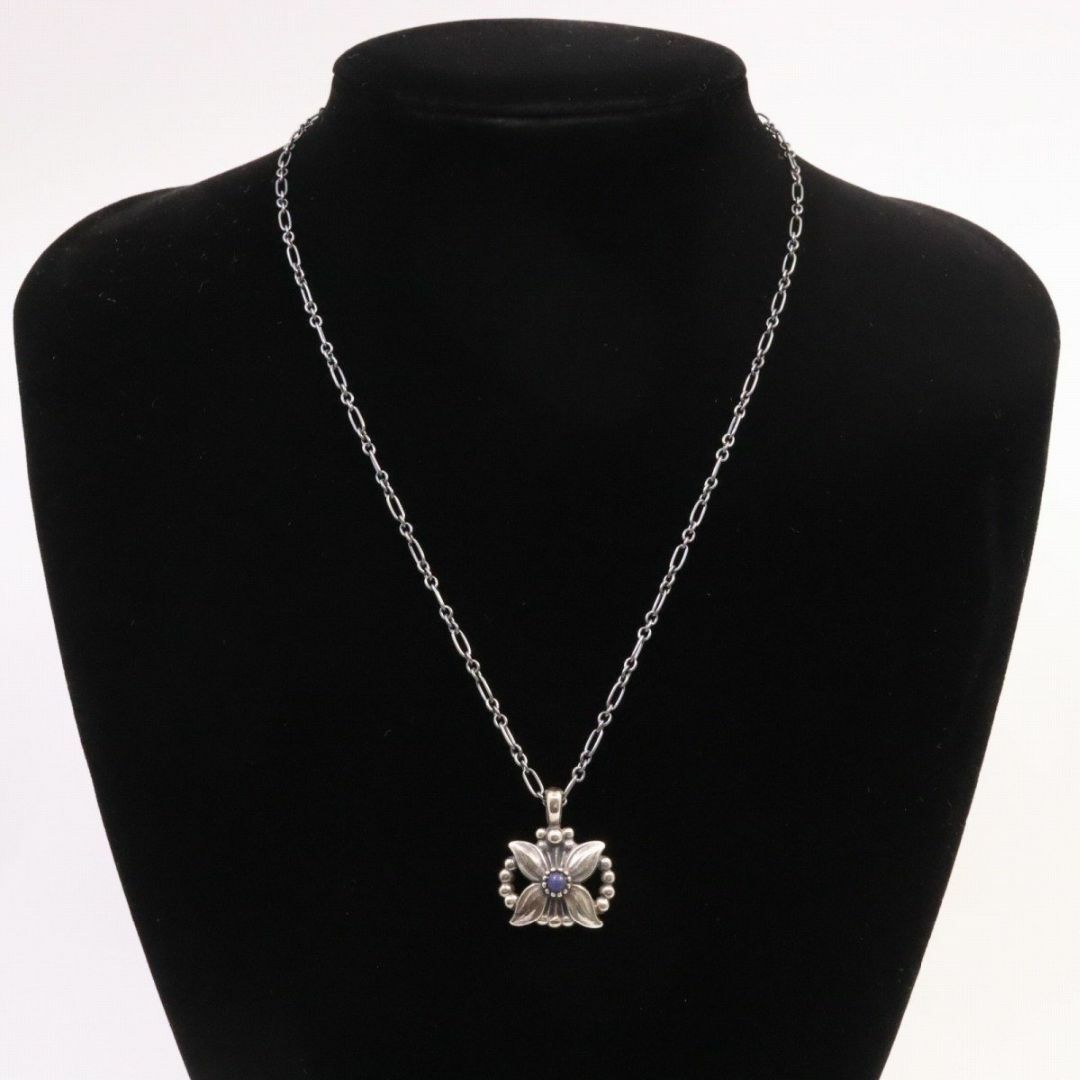 GEORG JENSEN ジョージジェンセン 1998 ヘリテージコレクション イヤーペンダント ネックレス シルバー925/ラピスラズリ