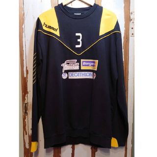 ☆US古着HUMMEL/サッカー/スウェット/ナンバリング/XL(スウェット)