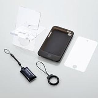 エレコム(ELECOM)の4th iPod touch用スターティングセット ブラック(ポータブルプレーヤー)