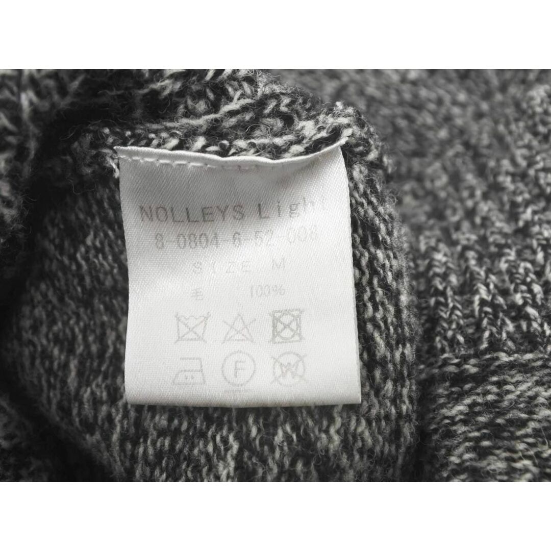 NOLLEY'S ノーリーズ ウール100% ミックス ニット セーター sizeM/白ｘ黒 ◇■ メンズ