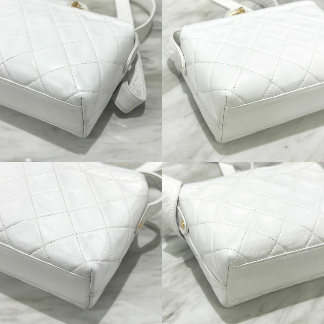 CHANEL - 美品☆ シャネル マトラッセ 白 ショルダーバッグ CHANEL - 美品☆ シャネル マトラッセ 白 ショルダーバッグ