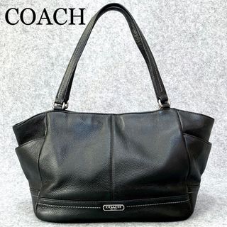 コーチ(COACH)の【美品】コーチ　キャリーオール　トートバッグ　シボ革　A4 肩掛け可　23284(トートバッグ)