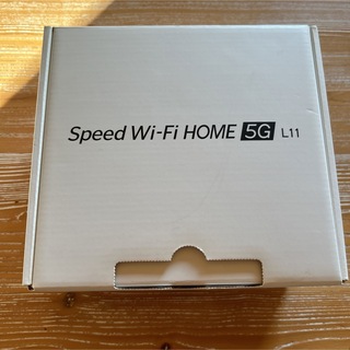 ゼットティーイー(ZTE)のUQ Speed Wi-Fi HOME 5G L11 ホワイト(その他)
