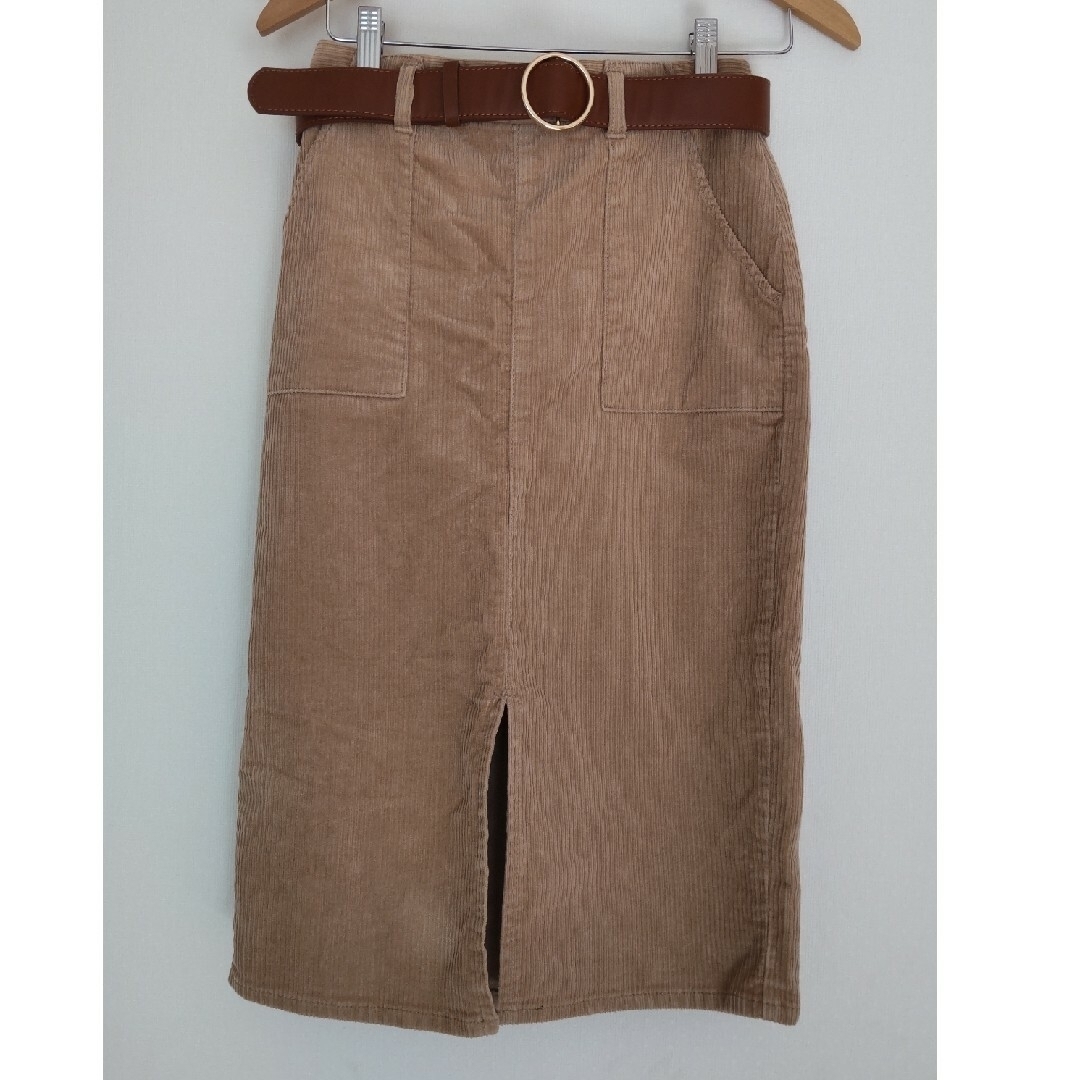 heather(ヘザー)の♡Heatherキャメルベージュスカート♡ベルトなし レディースのスカート(ロングスカート)の商品写真