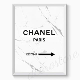 G001 アートポスター シャネル CHANEL ロゴ シンプル PARIS(アート/写真)