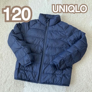 ユニクロ(UNIQLO)のユニクロ　ウォームパデッドウォッシャブルジャケット　120cm ネイビー(ジャケット/上着)
