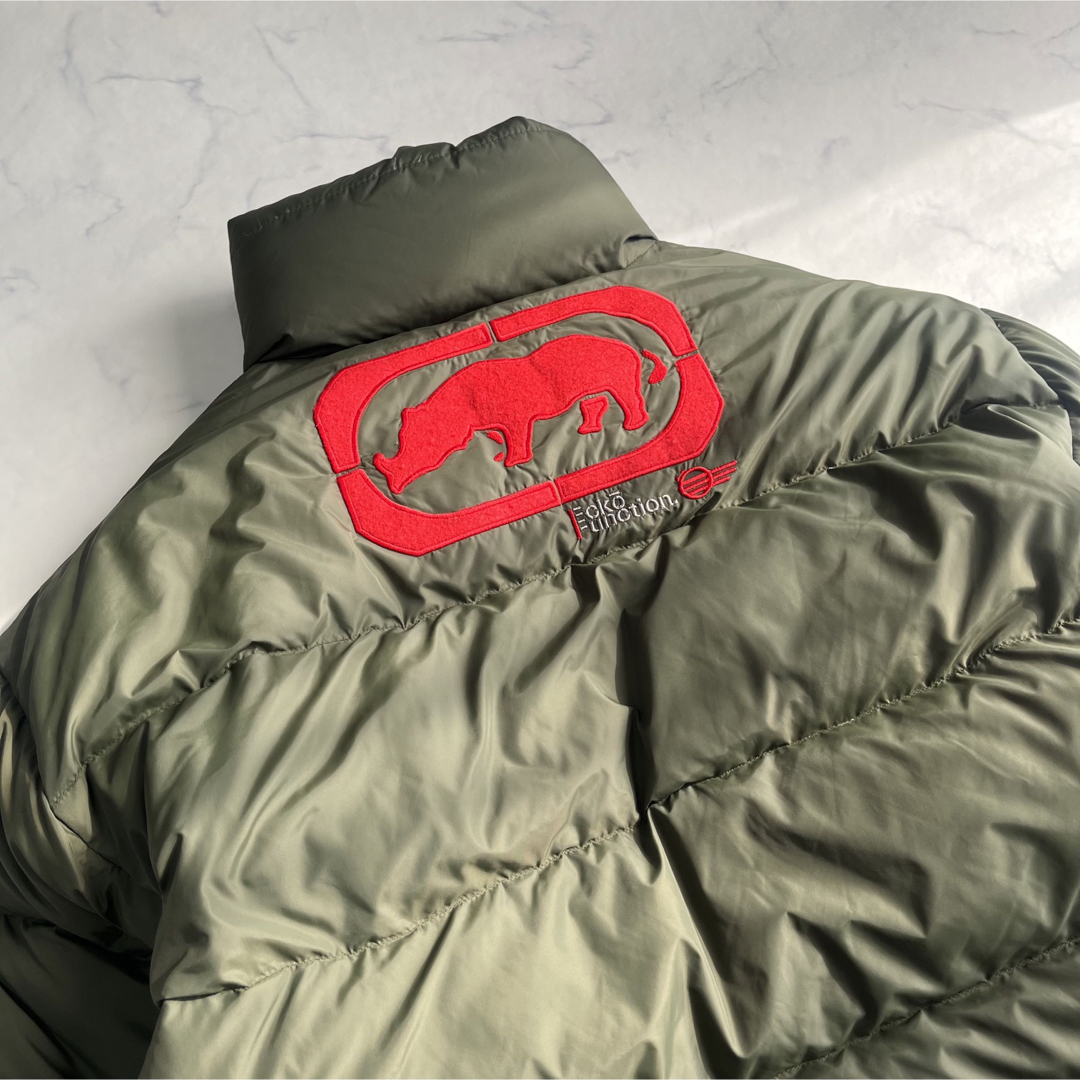 ECKŌ UNLTD（ECKO UNLTD）(エコーアンリミテッド)の『 ECKO 』ダウンジャケット／デカロゴ／XL／オーバーサイズ メンズのジャケット/アウター(ダウンジャケット)の商品写真