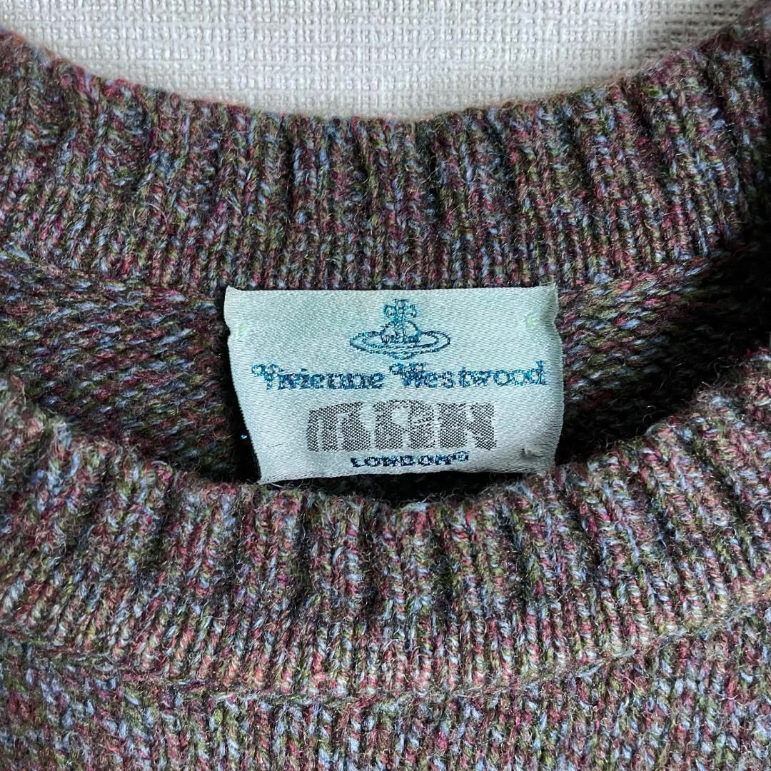 Vivienne West Wood Man オーブ 刺繍ロゴ ニットセーター