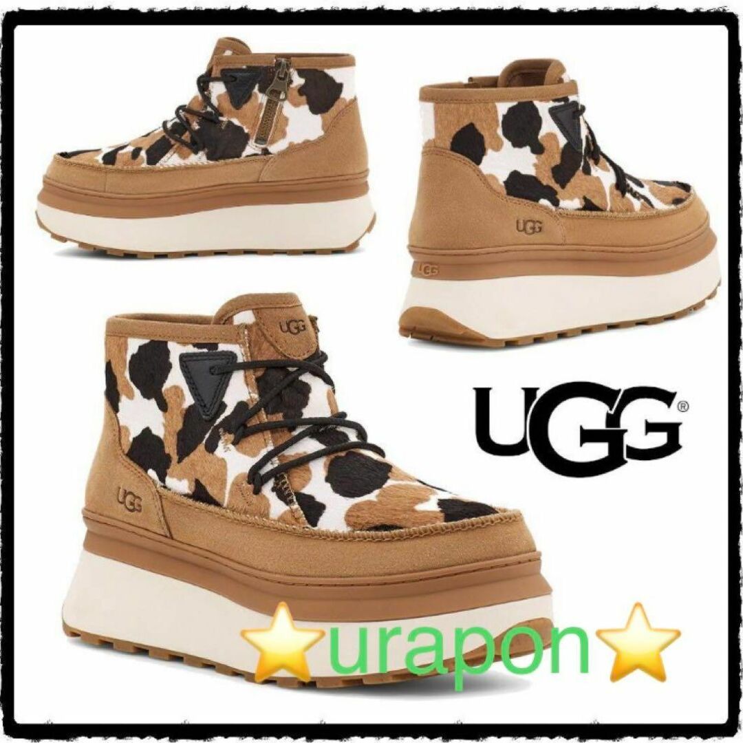 超激レア✨新品✨25.5✨UGG✨Marin Bootie Cow Print