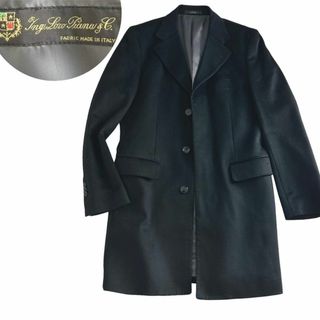 loro piana チェスターコート 黒 カシミヤ100%  マキシコート