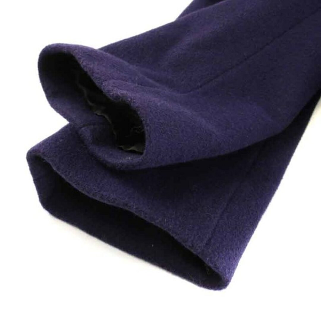 UNTITLED(アンタイトル)のアンタイトル コート スタンドカラー ショート ベルトリボン ウール 2 M 紫 レディースのジャケット/アウター(その他)の商品写真
