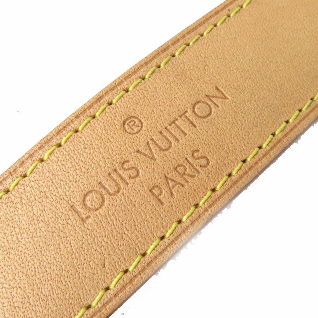 極美品△LOUIS VUITTON ルイヴィトン ショルダーストラップ バッグ用アクセサリー ヌメ革 レザー ベージュ ゴールド金具