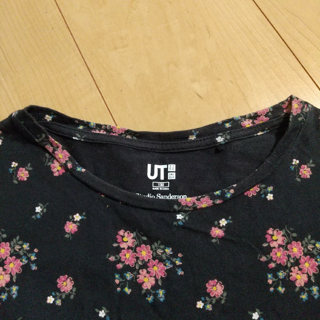 UNIQLO(ユニクロ)の【中古服】UNIQLO ユニクロ スタジオサンダーソン 黒 ワンピース 130㎝ キッズ/ベビー/マタニティのキッズ服女の子用(90cm~)(ワンピース)の商品写真