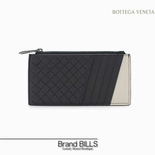 ボッテガヴェネタ BOTTEGA VENETA カードケース コインケース 小銭入れ イントレチャート カーフレザー メンズ レディース ホワイト