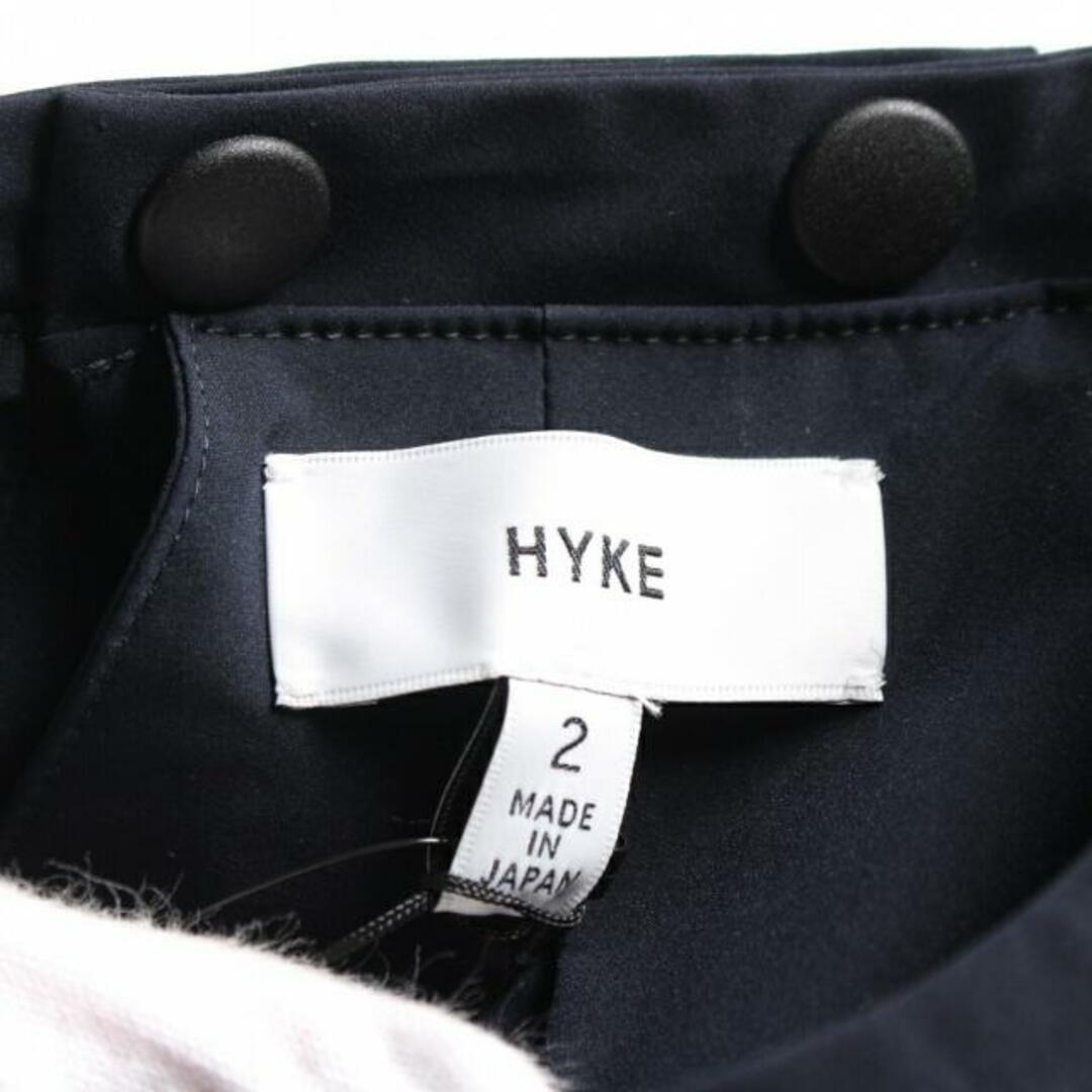 HYKE(ハイク)のSOLOTEX STRETCH SHORT SLEEVE TOP ブラウス ネイビー レディースのトップス(Tシャツ(半袖/袖なし))の商品写真